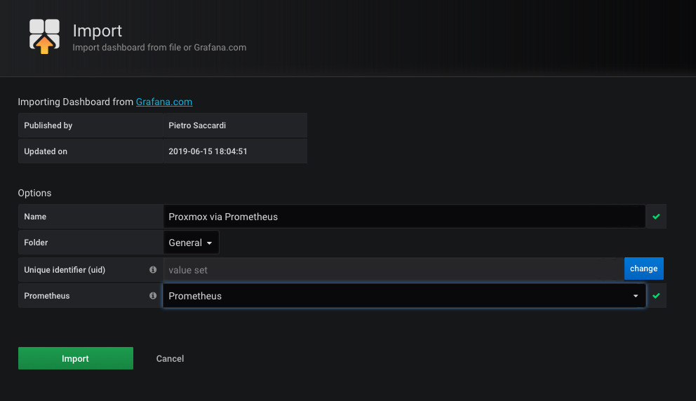 Select prometheus from the dropdown